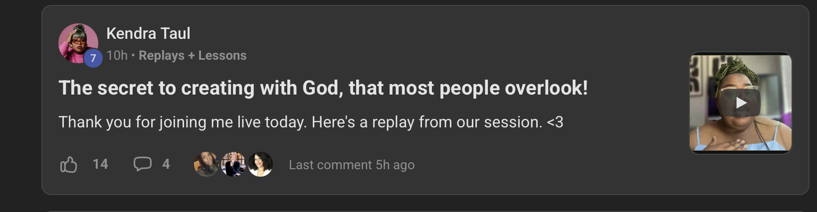 Tribe community post 1