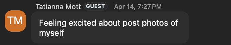 Student testimonial screenshot