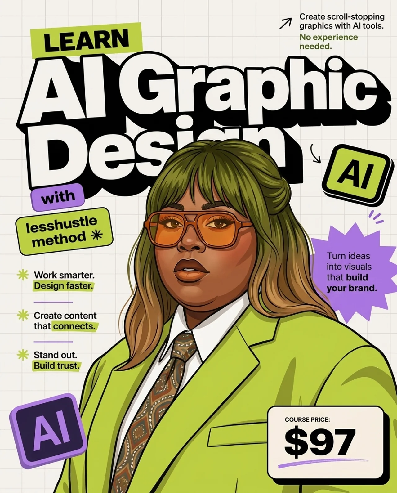 AI graphic edit variation — Illustrated