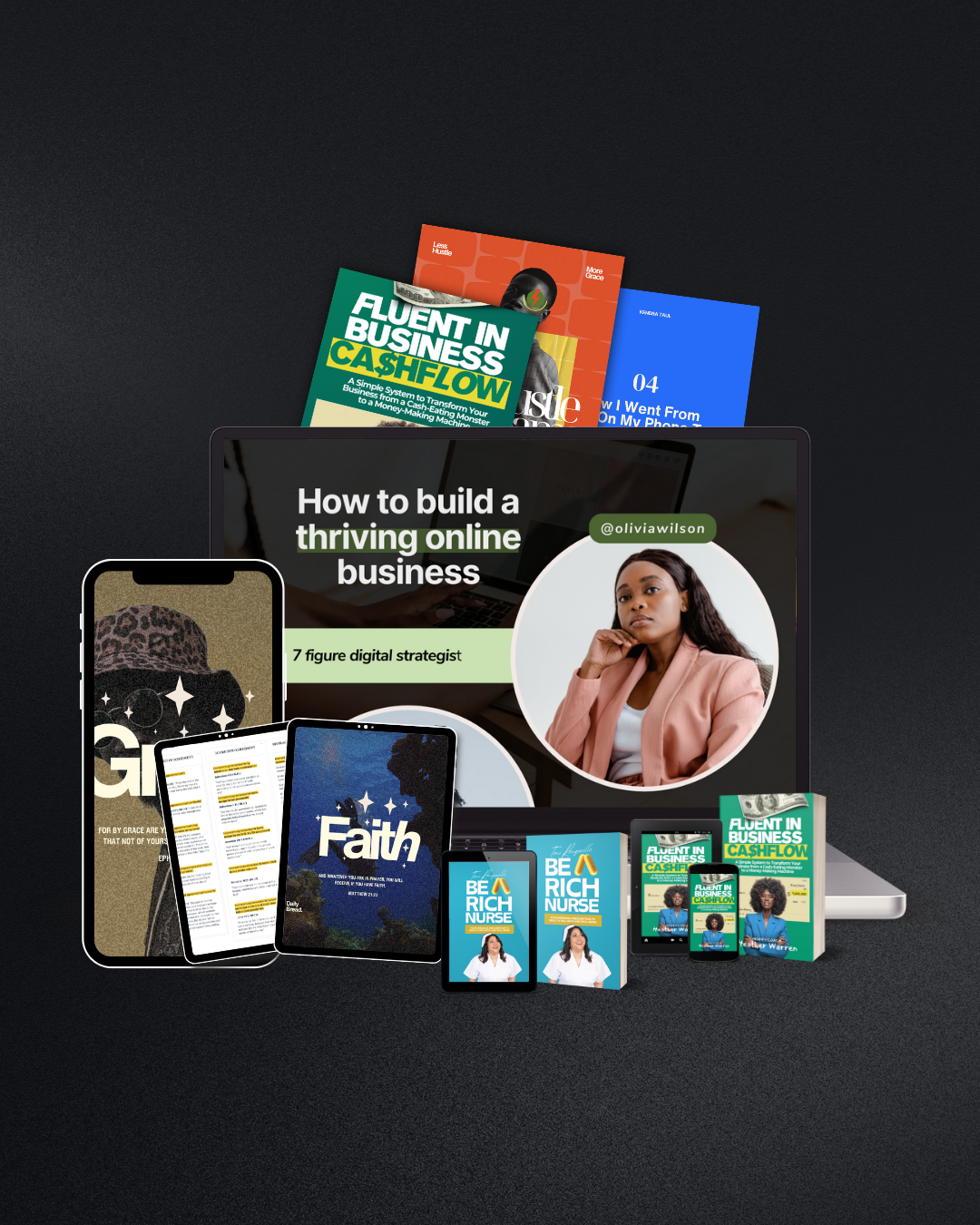 Digital product and ebook showcase