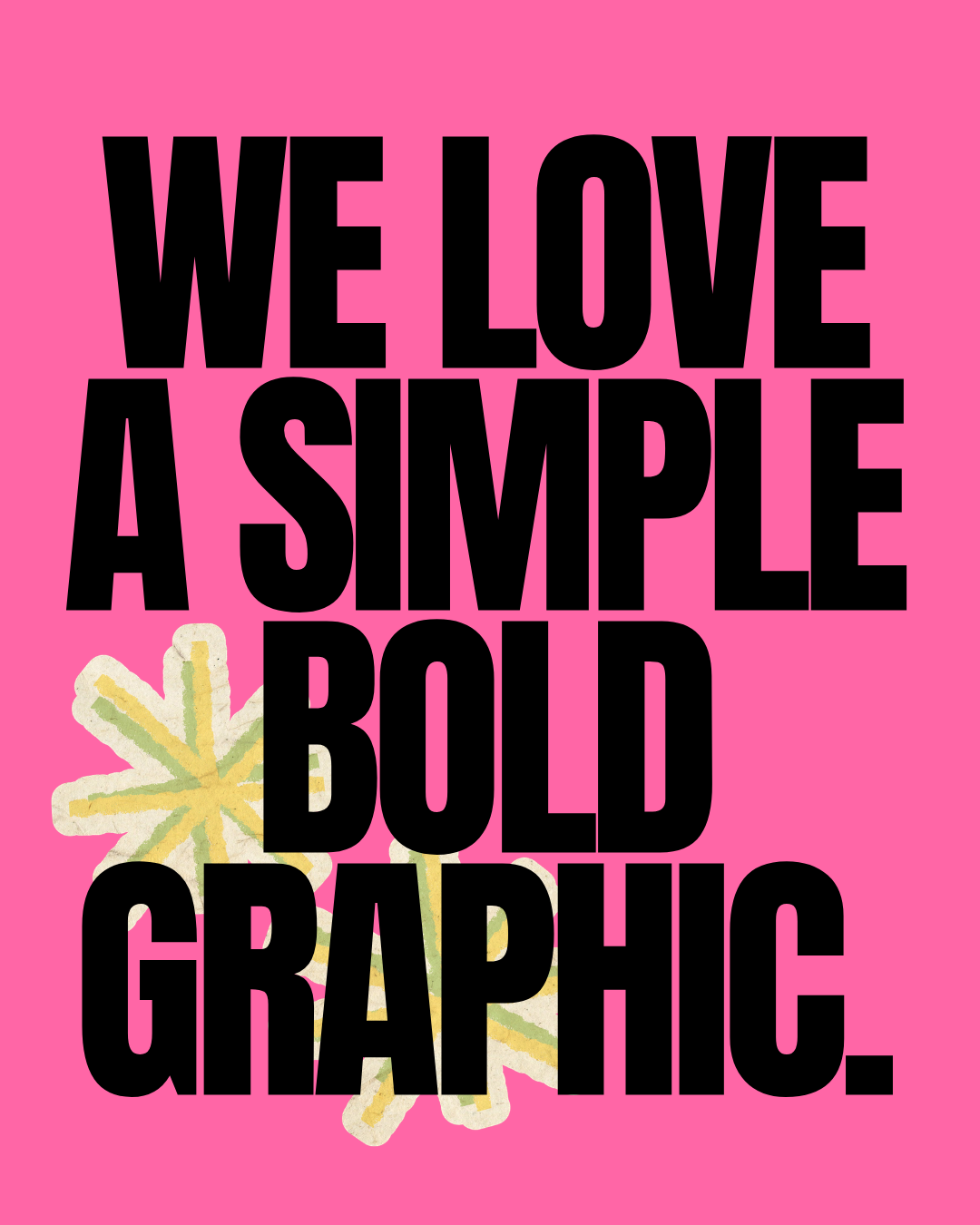 Example marketing graphic with bold typography and clear hierarchy