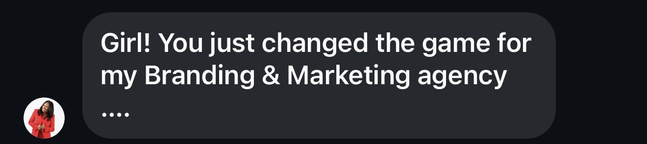 Testimonial screenshot from Agency owner